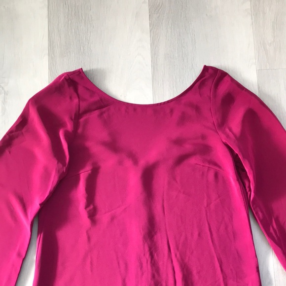 ELIZABETH & JAMES MARY KATE AND ASHLEY PINK BELL SLEEVE SHIFT DRESS XS - Picture 2 of 11